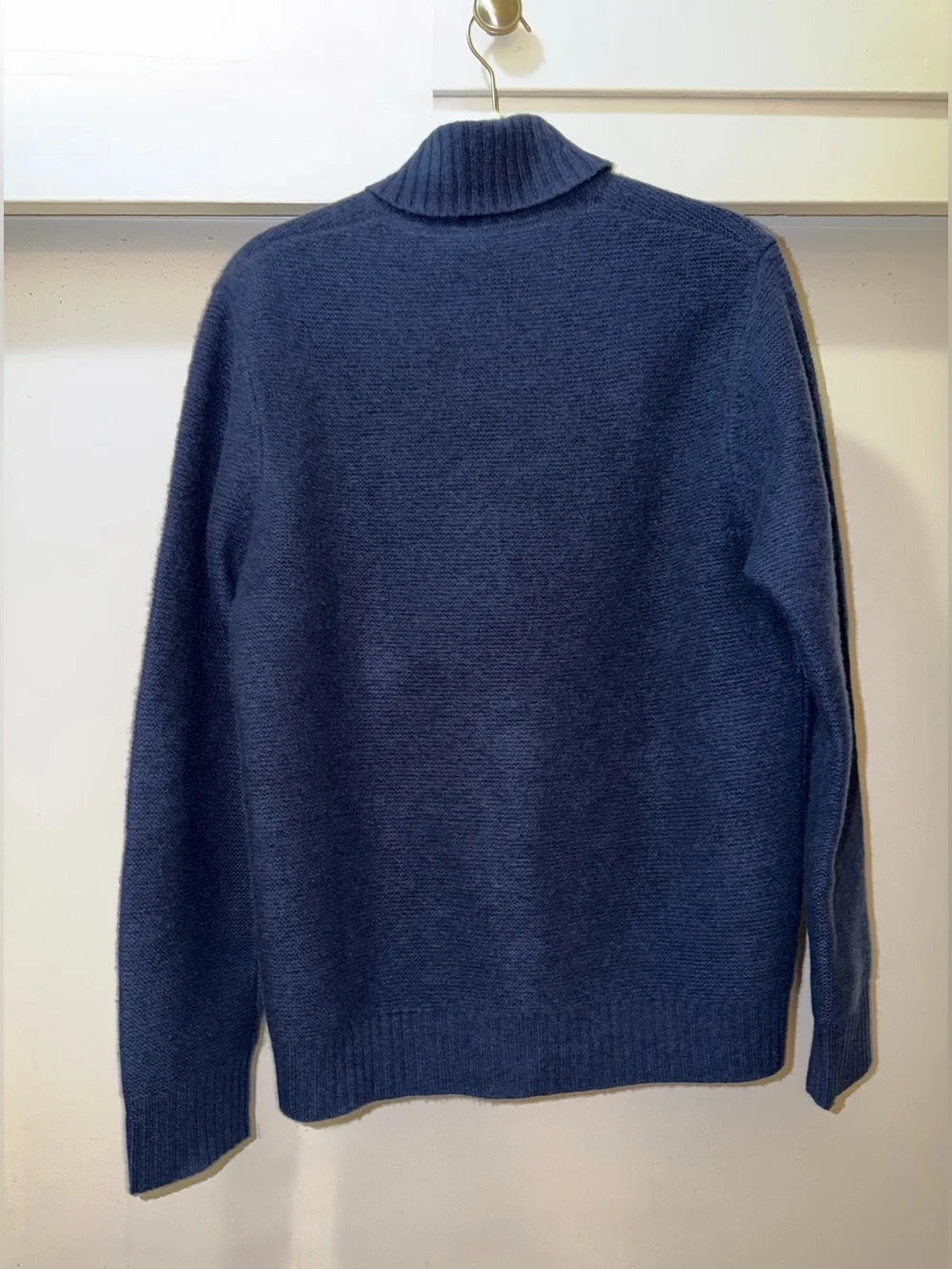 James Perse Los Angeles 100% Cashmere Shawl Collar Sweater Size 1 (S) Navy Blue